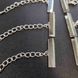 Кінцевик затискач для браслетів 25 мм з ланцюжком SILVER (комплект) Посилений ланцюжок 000002825 фото 3