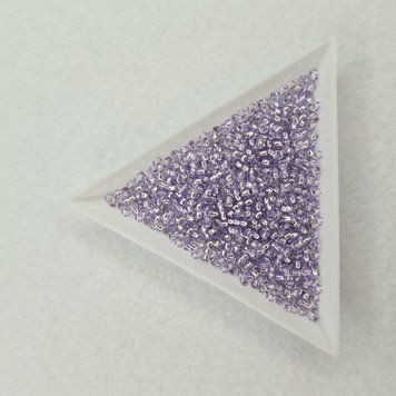 78128 Чеський бісер Preciosa 10/0 ліловий прозорий з блискучою серединкою 78128 фото