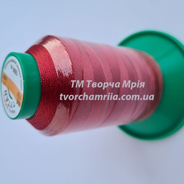 Нитка для бисера TYTAN 60 №2620 бордовая 1000 м 000001651 фото