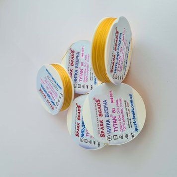 Нитка для бісеру TYTAN 60 №61071 жовта шафран 60 м