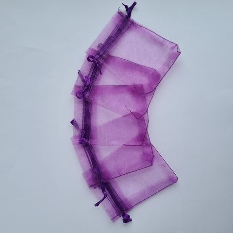 Подарункові мішечки з органзи 7*9 см (фіолетові ) 000001617 фото