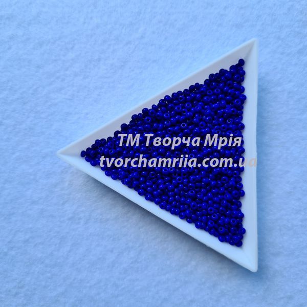 33060 упаковка 250г Чешский бисер Preciosa 10/0 синий непрозрачный 33060 упаковка 250г фото