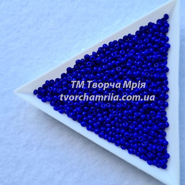 33060 упаковка 250г Чешский бисер Preciosa 10/0 синий непрозрачный 33060 упаковка 250г фото
