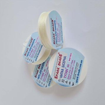 Нитка для бисера TYTAN 60 №61053 бежевая 60 м (Spark Beads) 000001990 фото