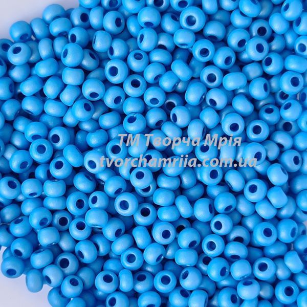 16636 matte Чешский бисер Preciosa 10/0 голубой матовый 16636 matte фото