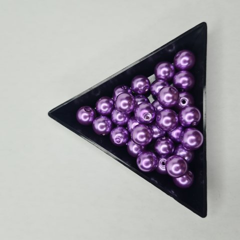 Круглі бусини 8 мм фіолетові 000002036 фото